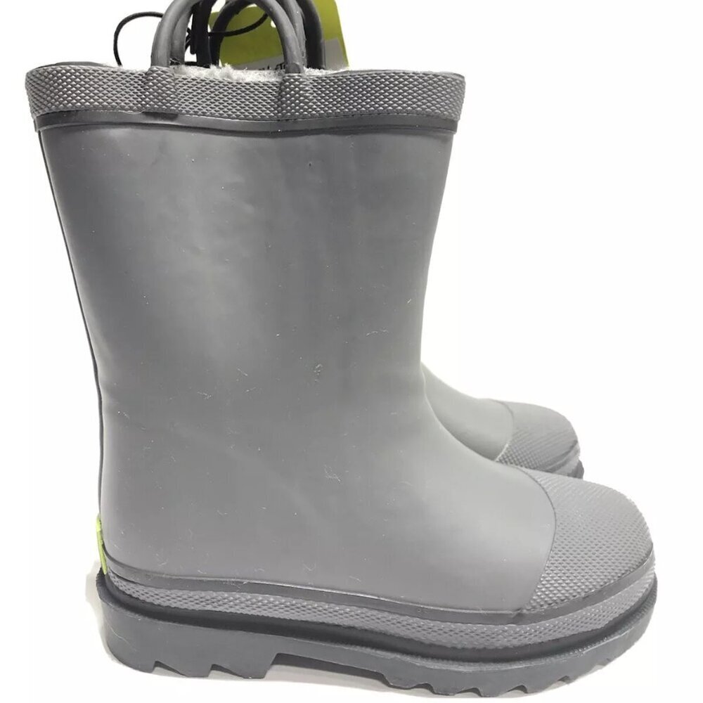 Western Chief Boys Waterproof Gray Rain Boots Size 10 M Little Kids